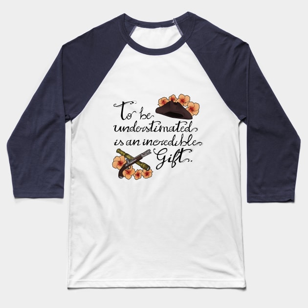 To be understimated ... Baseball T-Shirt by jesspalumboart